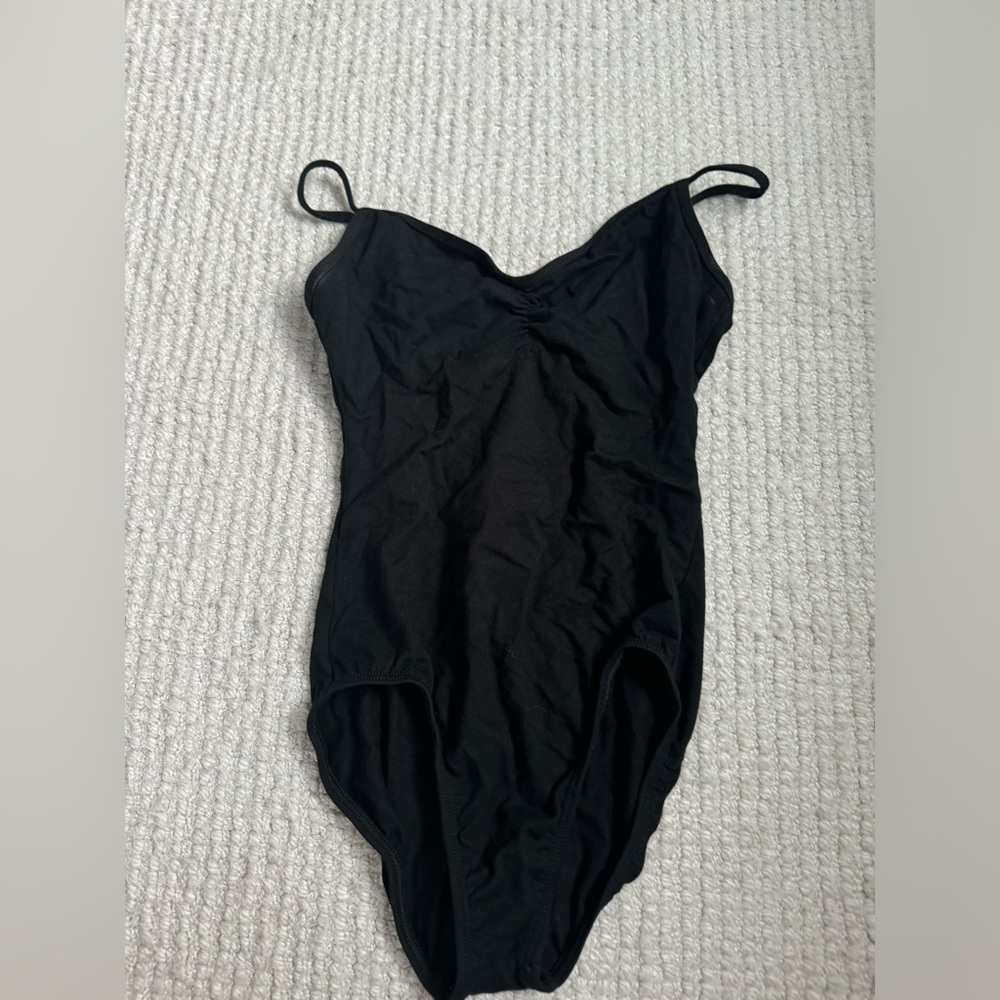 Black dance leotard! Perfect condition, extremely soft material + so flattering